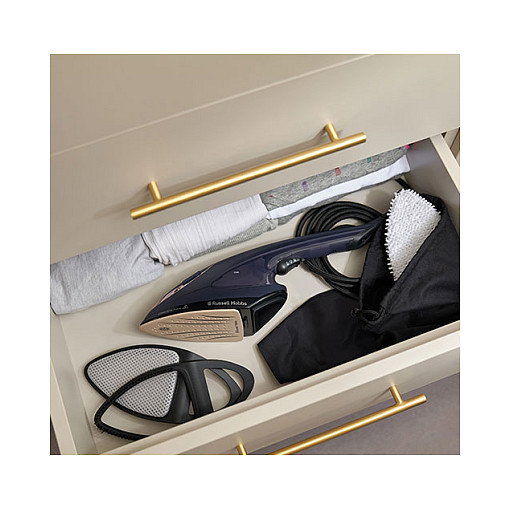 Russell Hobbs Vaporizador Manual Steam Genie 2in1 28370-56, 1700W, 20g/min Vapor, Cepillo, Azul/Oro, Placa Cerámica, 3m Cable Russell Hobbs Vaporizador Manual Steam Genie 2in1 28370-56, 1700W, 20g/min Vapor, Cepillo, Azul/Oro, Placa Cerámica, 3m Cable