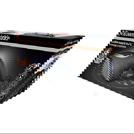 Russell Hobbs Vaporizador Manual Steam Genie 2in1 28370-56, 1700W, 20g/min Vapor, Cepillo, Azul/Oro, Placa Cerámica, 3m Cable Russell Hobbs Vaporizador Manual Steam Genie 2in1 28370-56, 1700W, 20g/min Vapor, Cepillo, Azul/Oro, Placa Cerámica, 3m Cable