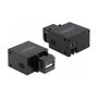 DeLOCK 86506 Módulo Keystone con puerto de carga USB Tipo-A 10,5 W negro