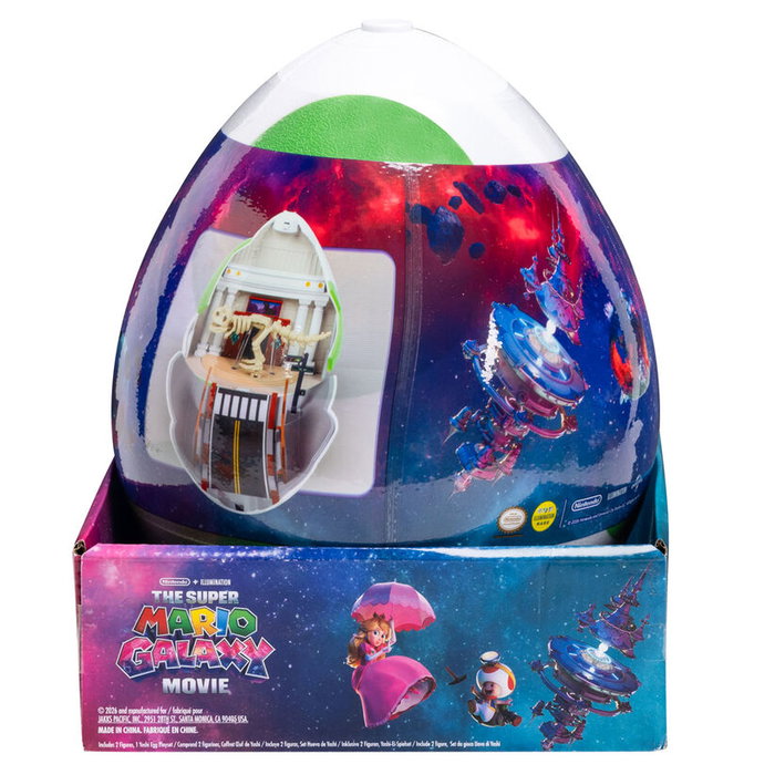 JAKKS PACIFIC Super Mario Galaxy Movie Playset con 2 Minifiguras Huevo de Yoshi JAKKS PACIFIC Super Mario Galaxy Movie Playset con 2 Minifiguras Huevo de Yoshi