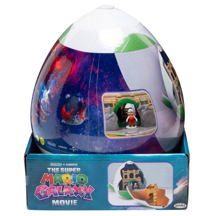 JAKKS PACIFIC Super Mario Galaxy Movie Playset con 2 Minifiguras Huevo de Yoshi JAKKS PACIFIC Super Mario Galaxy Movie Playset con 2 Minifiguras Huevo de Yoshi