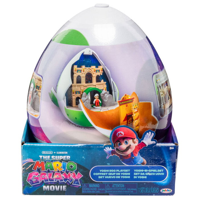 JAKKS PACIFIC Super Mario Galaxy Movie Playset con 2 Minifiguras Huevo de Yoshi JAKKS PACIFIC Super Mario Galaxy Movie Playset con 2 Minifiguras Huevo de Yoshi