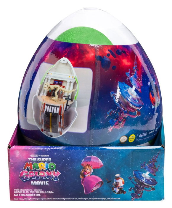 JAKKS PACIFIC Super Mario Galaxy Movie Playset con 2 Minifiguras Huevo de Yoshi JAKKS PACIFIC Super Mario Galaxy Movie Playset con 2 Minifiguras Huevo de Yoshi