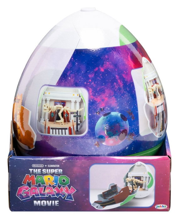 JAKKS PACIFIC Super Mario Galaxy Movie Playset con 2 Minifiguras Huevo de Yoshi JAKKS PACIFIC Super Mario Galaxy Movie Playset con 2 Minifiguras Huevo de Yoshi