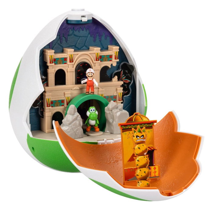 JAKKS PACIFIC Super Mario Galaxy Movie Playset con 2 Minifiguras Huevo de Yoshi JAKKS PACIFIC Super Mario Galaxy Movie Playset con 2 Minifiguras Huevo de Yoshi