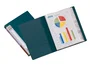 Liderpapel Carpeta Verde con 10 Fundas DIN A4 y Lomo Personalizable