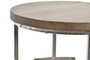 DKD Home Decor Set de 3 Mesitas Auxiliares de Mango y Acero