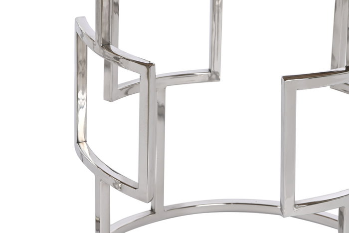 DKD Home Decor Set de 3 Mesitas Auxiliares de Mango y Acero