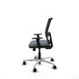 PIQUERAS Y CRESPO Silla de oficina Yunquera con mecanismo Sincro/Traslack, Gris y Negro