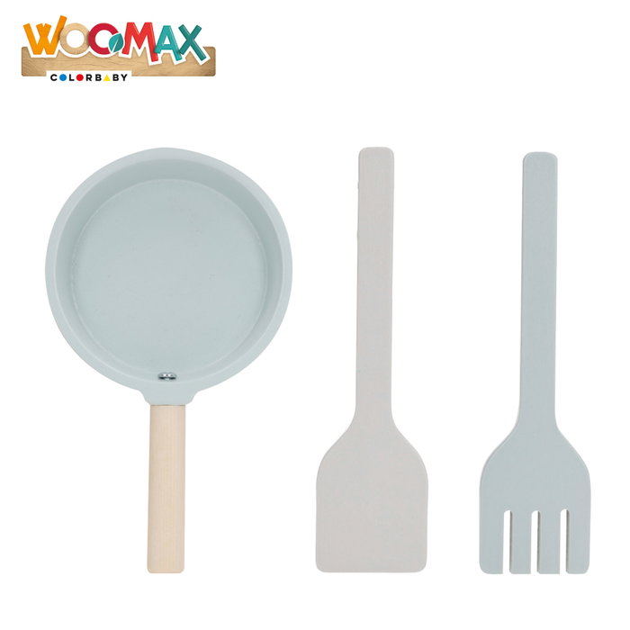 WOOMAX Cocina de Madera con Accesorios 57X
