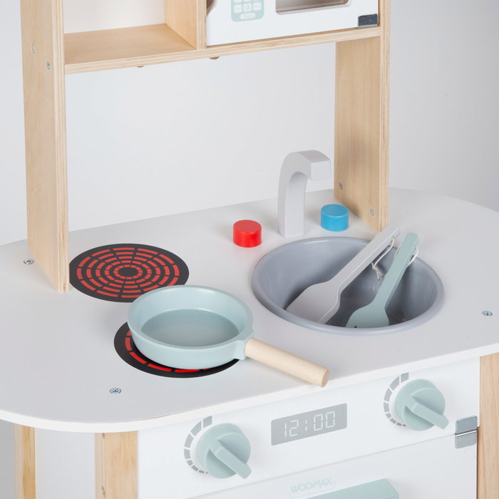 WOOMAX Cocina de Madera con Accesorios 57X