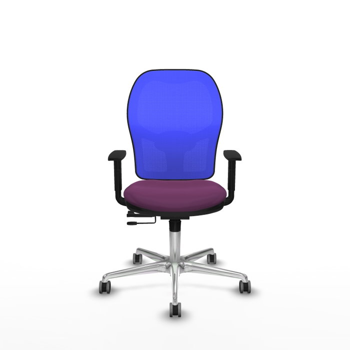 PIQUERAS Y CRESPO Silla de oficina Jorquera con mecanismo Sincro/Traslack, Morado y Azul PIQUERAS Y CRESPO Silla de oficina Jorquera con mecanismo Sincro/Traslack, Morado y Azul