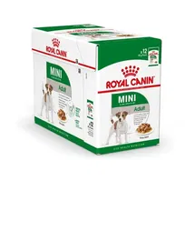 Royal Canin Adult Mini Pouch Caja 12x85 gr Comida Húmeda para Perros Adultos de Raza Pequeña