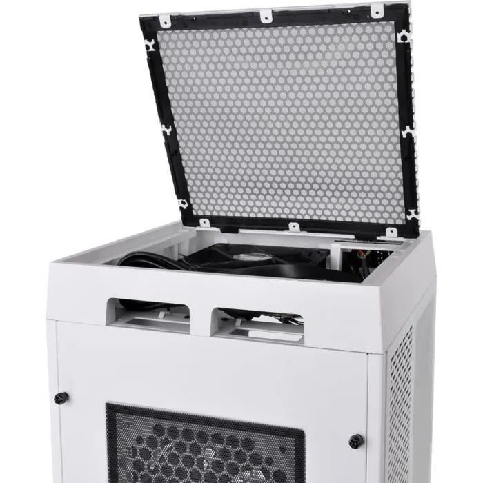 Carcasa para PC - THERMALTAKE - The Tower 100 - Carcasa sin fuente de alimentación - Minitorre - Formato Mini-ITX - Blanco (CA-1R3-00S6WN-00)