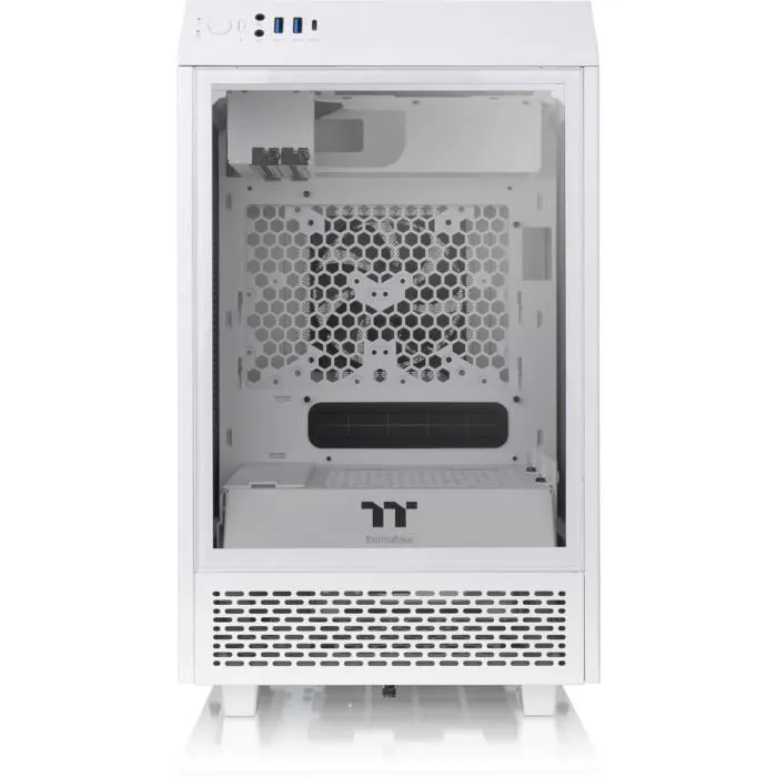 Carcasa para PC - THERMALTAKE - The Tower 100 - Carcasa sin fuente de alimentación - Minitorre - Formato Mini-ITX - Blanco (CA-1R3-00S6WN-00)