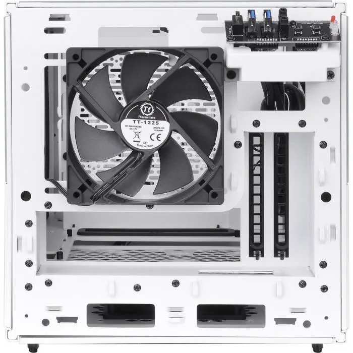 Carcasa para PC - THERMALTAKE - The Tower 100 - Carcasa sin fuente de alimentación - Minitorre - Formato Mini-ITX - Blanco (CA-1R3-00S6WN-00)