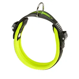 Ferplast Collar Ergofluo C15 42 Amarillo para Perro Ajustable 34-42 cm Ancho 15 mm