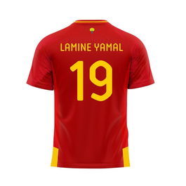 Camiseta de Fútbol de Manga Corta Hombre RFEF Home Jsy 24 Lamine Yamal L