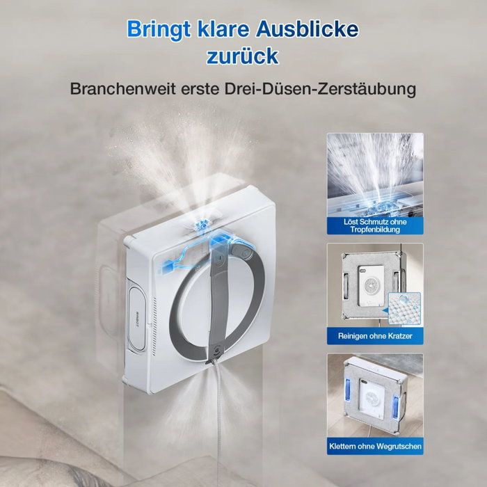 ECOVACS WINBOT W2 PRO OMNI Robot Limpiacristales Blanco ECOVACS WINBOT W2 PRO OMNI Robot Limpiacristales Blanco