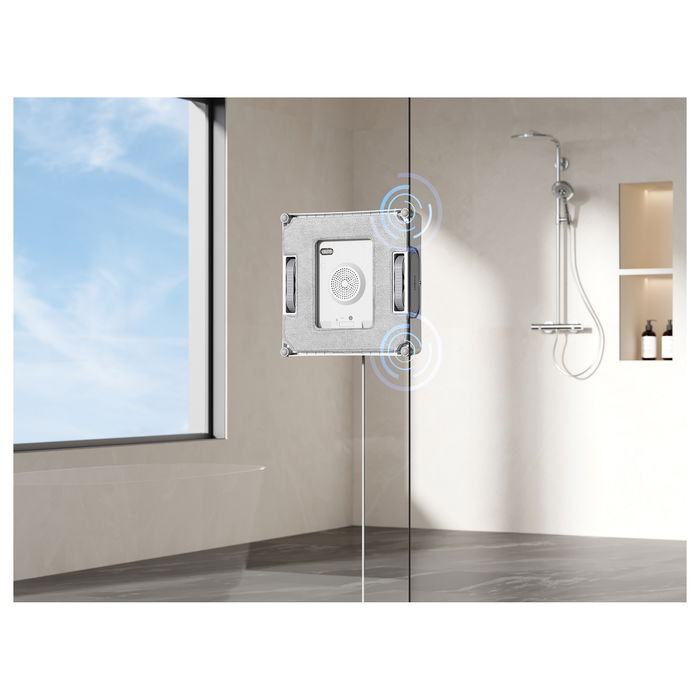 ECOVACS Winbot W2 PRO OMNI - Robot limpiacristales automático, Universal, Succión, Blanco, 110 min autonomía