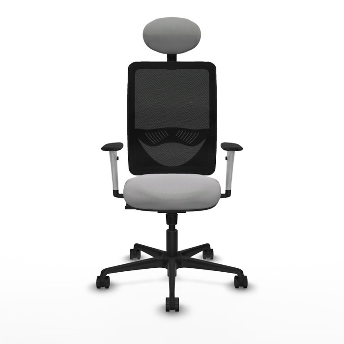 PIQUERAS Y CRESPO Silla de oficina Zulema con mecanismo Sincro Gris claro y Negro PIQUERAS Y CRESPO Silla de oficina Zulema con mecanismo Sincro Gris claro y Negro