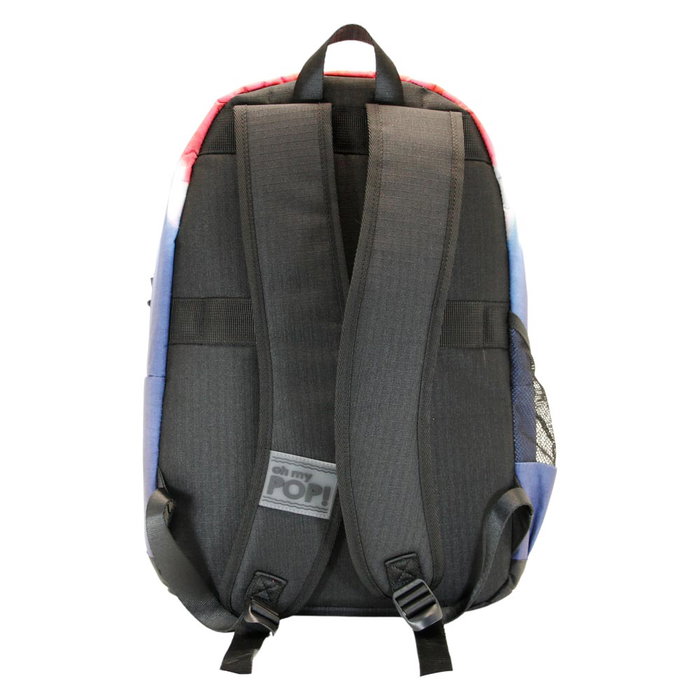 Oh My Pop Mochila ECO 2.0 Good Vibes Denim, RPET Repelente a Líquidos, Bolsillo Portátil, Azul
