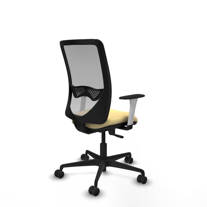 PIQUERAS Y CRESPO Silla de oficina Zulema con mecanismo Sincro, Crema y Gris PIQUERAS Y CRESPO Silla de oficina Zulema con mecanismo Sincro, Crema y Gris