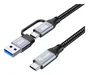 EQUIP Cable USB-C a USB-C/USB-A 3.2 Gen 2x2 de 1 m, 20 Gbps