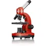 Bresser Microscopio para Estudiantes BIOLUX SEL BRE4007922053530 Aumento 40x-1600x Kit de Experimentación Rojo