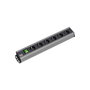 Bachmann 300.003 Regleta de alimentación 6 salidas AC compatible con rack de 19 pulgadas