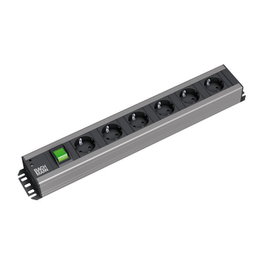 Bachmann 300.003 Regleta de 6 salidas con interruptor y cable de 2m