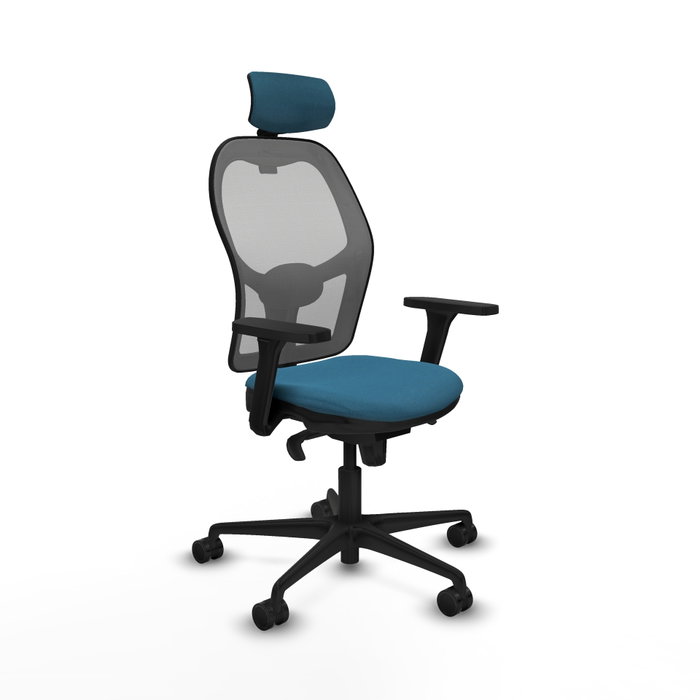 PIQUERAS Y CRESPO Silla de oficina Jorquera Verde Petróleo y Gris PIQUERAS Y CRESPO Silla de oficina Jorquera Verde Petróleo y Gris