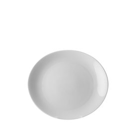 Royal Porcelain Ellipse Plato Hondo Oval, Vajilla de Vitro Porcelana, 21x19 cm (Set de 6)