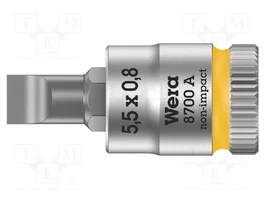 WERA Vaso plana-bit 5,5x0,8mm 1/4 de pulgada