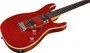 Eko Guitarra Eléctrica Fire 800 Musa Red Flamed 6 cuerdas Stratocaster Arce Tostado Mástil Arce Flamado Cuerpo Brillante