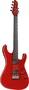 Eko Guitarra Eléctrica Fire 800 Musa Red Flamed 6 cuerdas Stratocaster Arce Tostado Mástil Arce Flamado Cuerpo Brillante