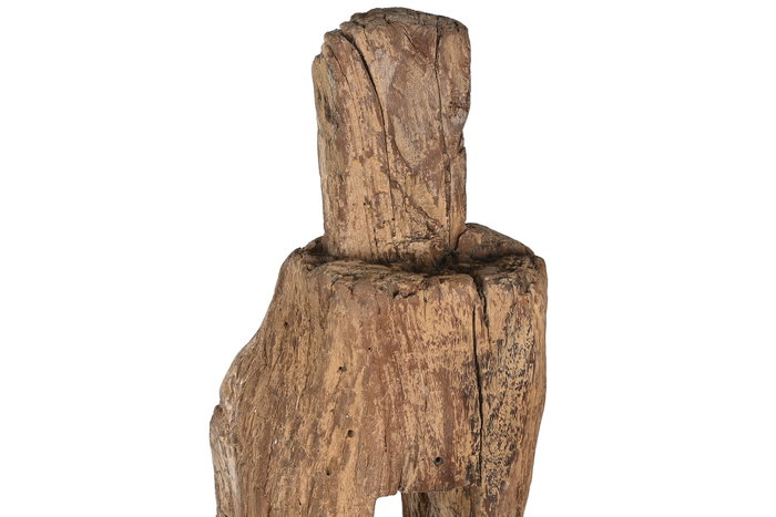 DKD Home Decor Decoración de Madera con Soporte Natural