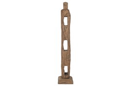 DKD Home Decor Decoración de Madera con Soporte Natural