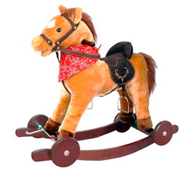 Tachan Caballo Balancín con Ruedas GS2021W - Caballito Cowboy con Sonido, Multilingüe, +2 Años