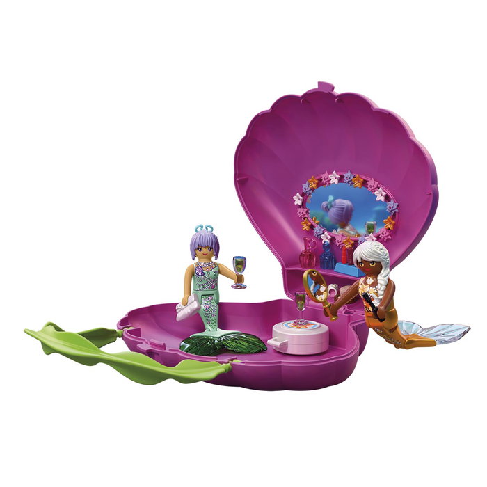 Playmobil Bolso Portátil Sirena con Concha - 72105, Juego de viaje, +4 años, Español