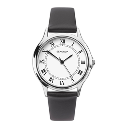 Sekonda, Reloj de cuarzo con correa de cuero, 1683,82, Para hombres
