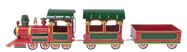 DKD Home Decor Tren Metal Rojo y Verde 126x18,5x28 cm