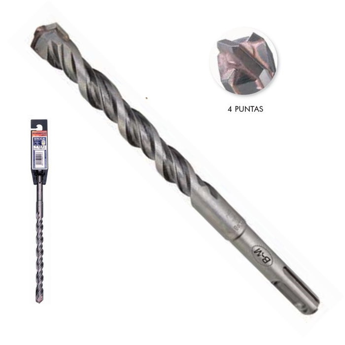 JORAN Broca SDS-Plus 4 Puntas 15x250mm para Martillo JORAN Broca SDS-Plus 4 Puntas 15x250mm para Martillo