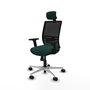 PIQUERAS Y CRESPO Silla de oficina Yunquera Verde botella y Negro