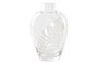 DKD Home Decor Jarrón de Cristal Grabado Hojas Tropic Leaf Transparente