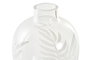 DKD Home Decor Jarrón Tropical Transparente Blanco 10x10x15 cm (12 Unidades)