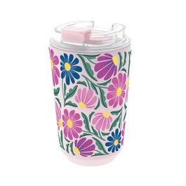AUREA Vaso térmico interior cerámico 400ml Pink Tropic Bloom