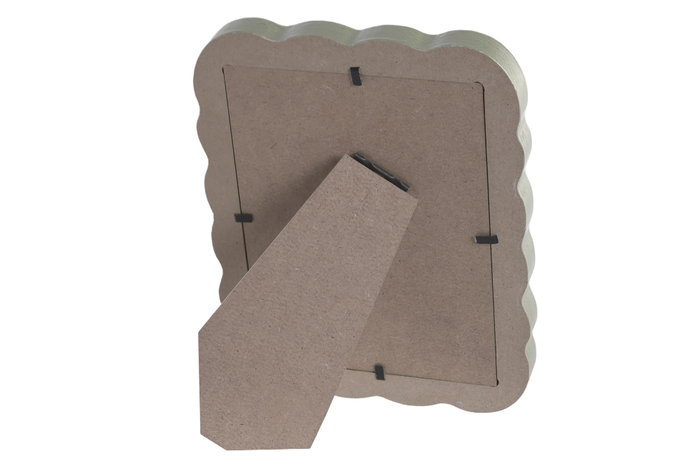 DKD Home Decor Set de 6 Marcos de Fotos 10x15 MDF Beige y Verde