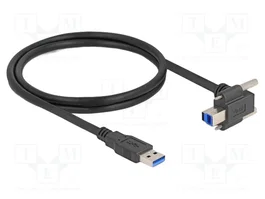 DeLOCK Cable USB Tipo-A a USB Tipo-B Angular 90° 1 m Negro