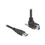 DeLOCK Cable USB 3.2 Gen 1 Tipo-A a Tipo-B Angular 90° 1m Negro